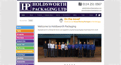 Desktop Screenshot of holdsworthpackaging.co.uk