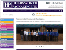 Tablet Screenshot of holdsworthpackaging.co.uk
